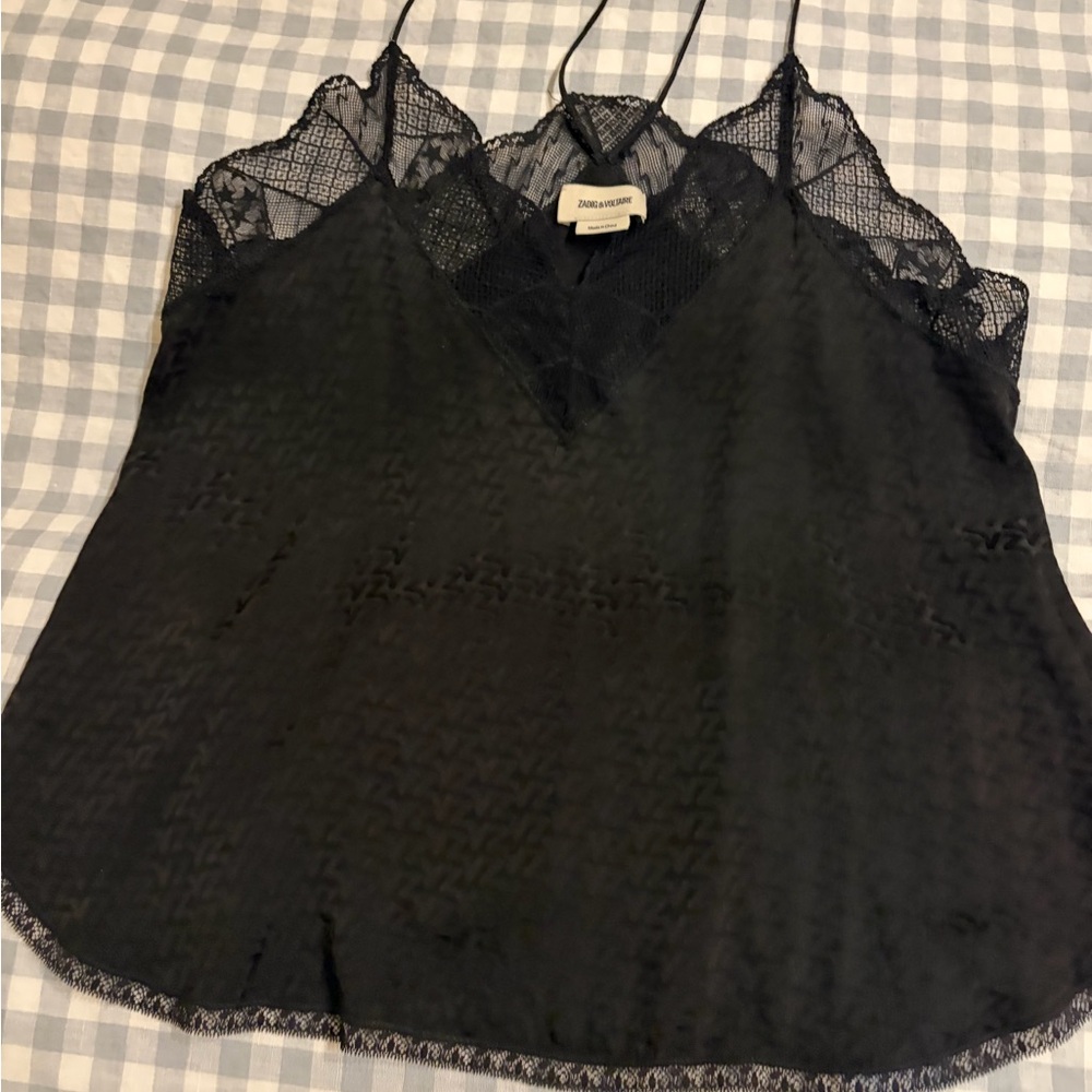 Zadig & Voltaire Black Lace Camisole